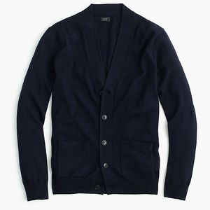 Men’s J. Crew Morino wool Sweater Cardigan Size LT